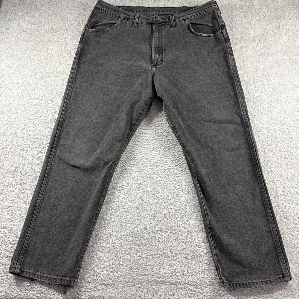 Vintage 90s Wrangler 31MWZ Cowboy Cut Jeans Relaxed Fit Black Mens 40x30 (38x28)